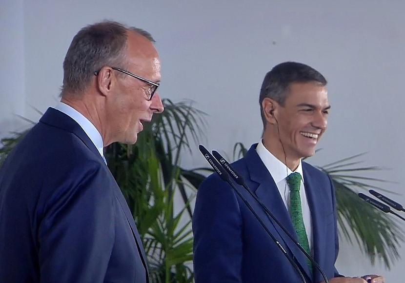 Merz und Sánchez diskutieren in Madrid Haltung zu Israel