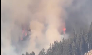 Brandstiftung: Großbrand in den Alpen