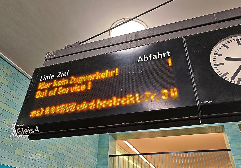 Warnstreiks legen fast überall Nahverkehr lahm