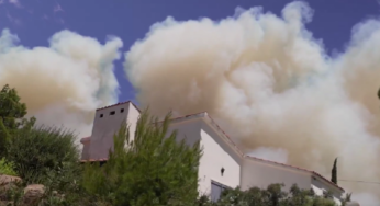 Feuerwand zerstört Südfrankreich