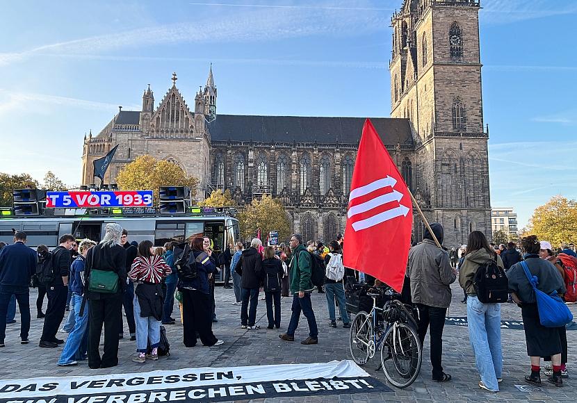 Proteste in Magdeburg vor konstituierender Sitzung des Landtags